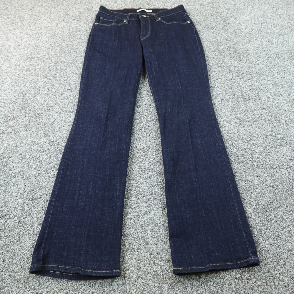 Levis Jeans Womens 27 Dark Blue Denim Pants Mid RIse Bootcut Western Rodeo Setch